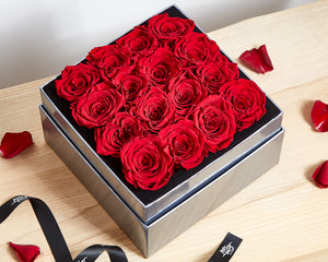 16 RED Infinity Preserved Roses